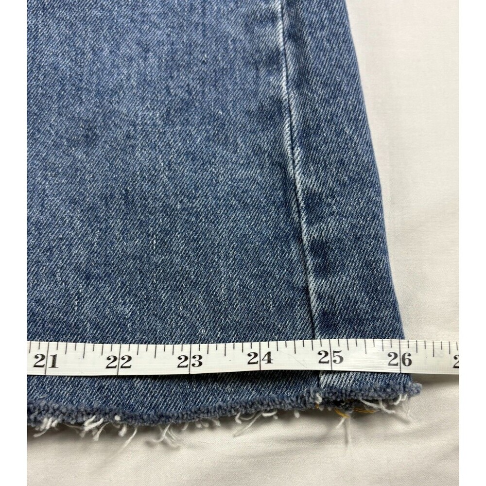 NA-KD Denim Maxi Skirt Contrast Panel Raw Hem Stretch Jean Women's M EU 40 - Picture 12 of 13